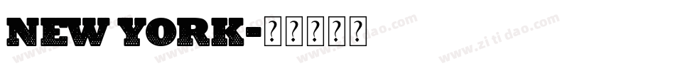 New York字体转换
